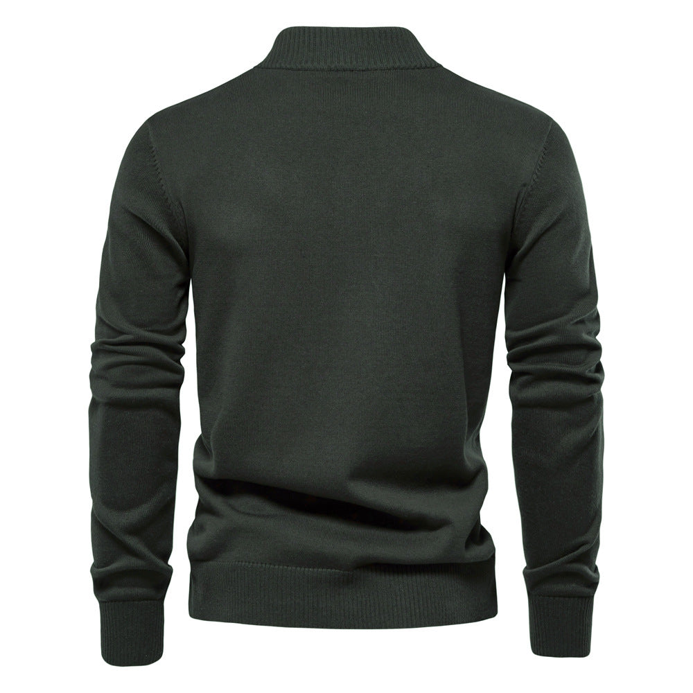 High Quality Business Casual Solid Color Cardigan